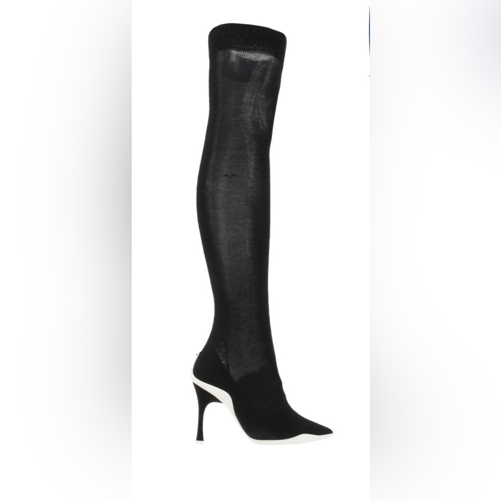 RENE CAOVILLA Women's Boot Textile Fibers - Black - US9 UK6 EU39 $1670